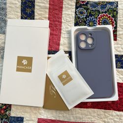 iPhone 14 Pro Max Purple Case With Screen Protector