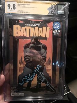 absolute batman first print double signed cgc 9.8