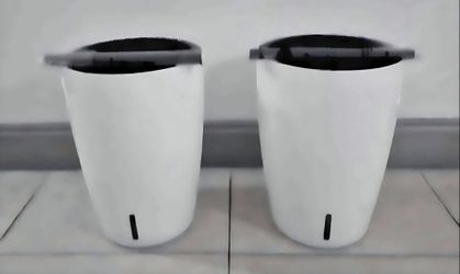 PAIR of 16" (Tall) Black/White Self Watering Planters ($40 EACH PAIR) @ Lasting Creations