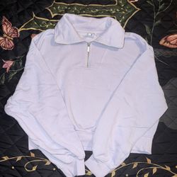 light purple quarter zip sweatshirt 
