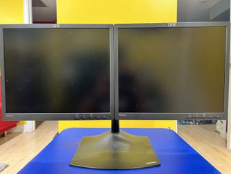 2X IBM ThinkVision Monitor with Ergotron Dual-Monitor Mount, $50 for both monitors 