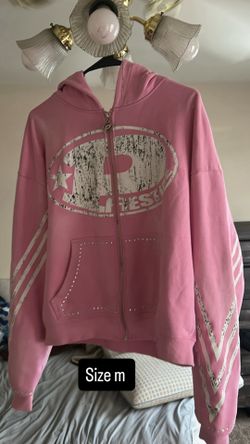 Pink prestige hoodie sz m