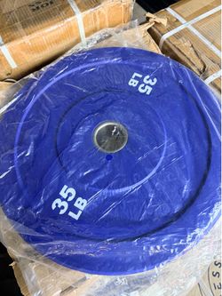 Brand new 35lb bumper plates