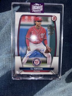 Numbered 02/10 CJ Abrams #98  ‘25 Topps  Archive Signature Series 