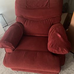 Red Lazy boy Recliner 