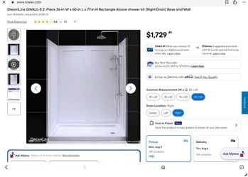 🚿 DREAMLINE COMPLETE SHOWER KIT – SALE! 🚿  Brand New DreamLine QWALL-5 Shower Kit  Upgrade your bathroom with this beautiful, high-quality shower sy