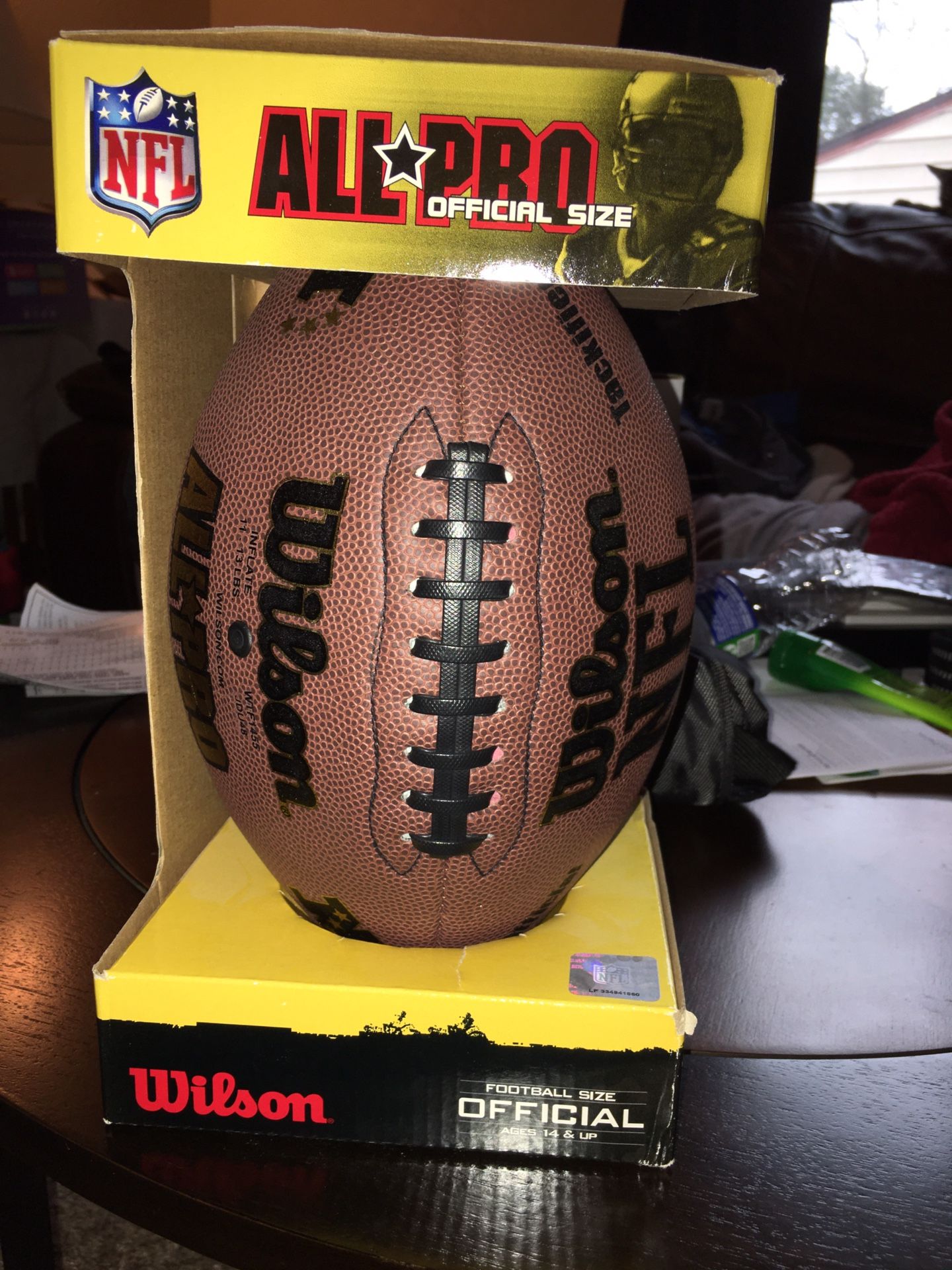 NFL Wilson official size football!