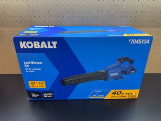 Kobalt 40-volt 600-CFM 130-MPH Battery Handheld Leaf Blower 4 Ah Battery Included Charger Included