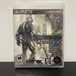 Crysis 2 Limited Edition PS3 PlayStation 3 CIB w/ Manual Sony Video Game 2011