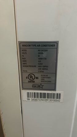 Star Air Kontrole 12000 BTU Window Air Conditioner
