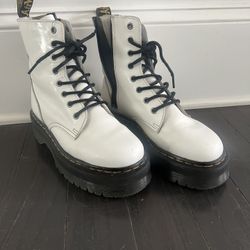 Doc Martin Jadon Boot Leather Platform White