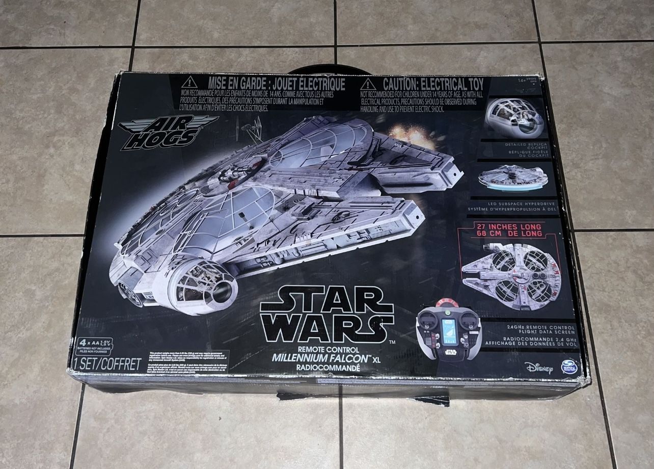 HUGE Air Hogs STAR WARS XL MILLENNIUM FALCON 27 Remote Control