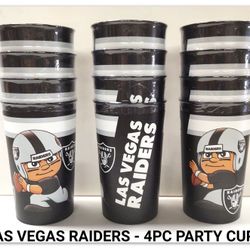 LaS VEGAS RAIDERS - 4PC PARTY CUPS