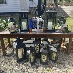 Set Of Lanterns And votives for Wedding Decor