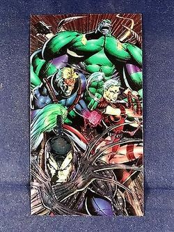 WILDC.A.T.S '94 WILDCATS 1994 WILDSTORM CHROMIUM WIDEVISION PROMO CARD P2