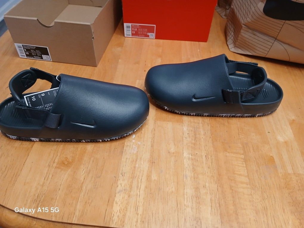 Nike Calm Mule NA Mens Size 9 Dark Grey And Light Grey New