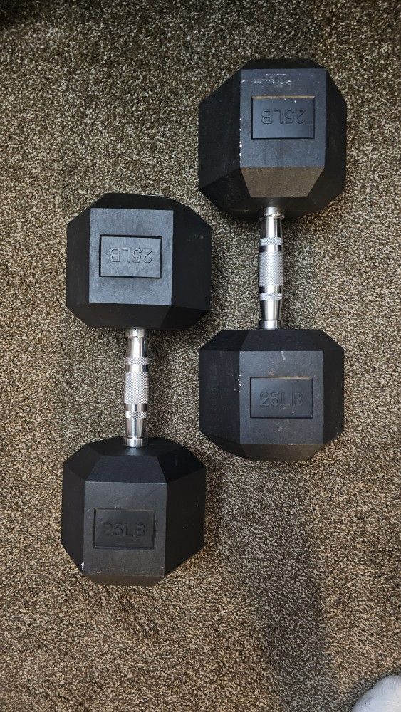 25 Lb Dumbbells (PAIR)