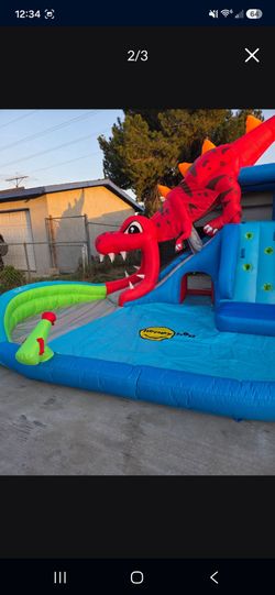 Dinosaur kids waterslide
