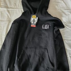 CAT Men's Black Pullover Hoodie 