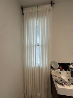 Sheer White Curtains -ikea