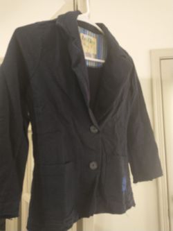 Navy Cotton Jacket Small