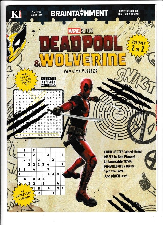 DEADPOOL & WOLVERINE PUZZLES VOL 2 | MARVEL STUDIOS | BRAINTAINMENT 2024 | NEW