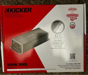 Kicker KEY200.4 200W 4-Channel Car Amplifier