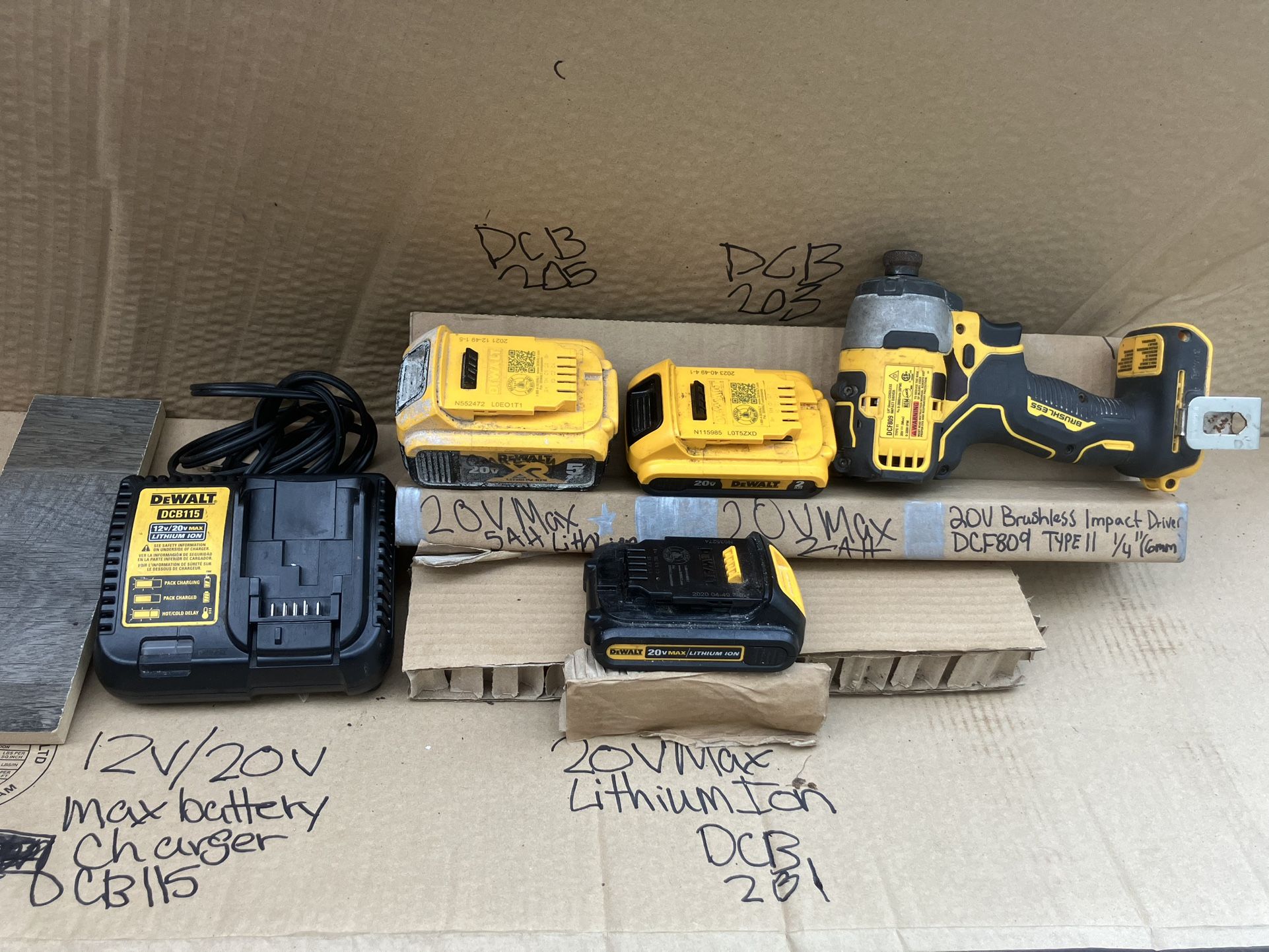 Dewalt Impact Drill With 2 Extra Batteries And Charger