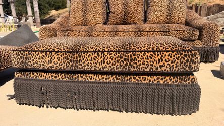 Leopard vintage sofas