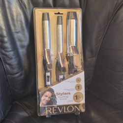 Revlon Stylers Curling Irons 3 Pack Sizes  3/4", 1", 1 1/2"  NIP