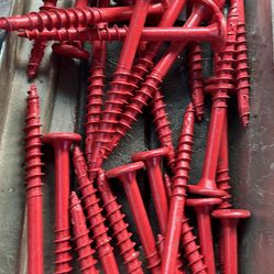 3 1/2 inch flat lock structural wood screws