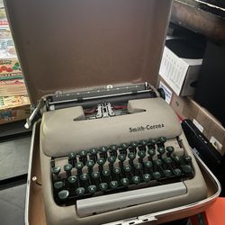 Typewriter In Travel Case