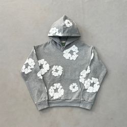 Denim Tear Hoodie - Grey