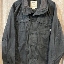 Vans Denim Zip Up Jacket MENS Size Medium 