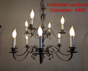 Holtkötter Leuchten 12-Light Flemish Chandelier - (Model 2742) was $1600 originally $400
