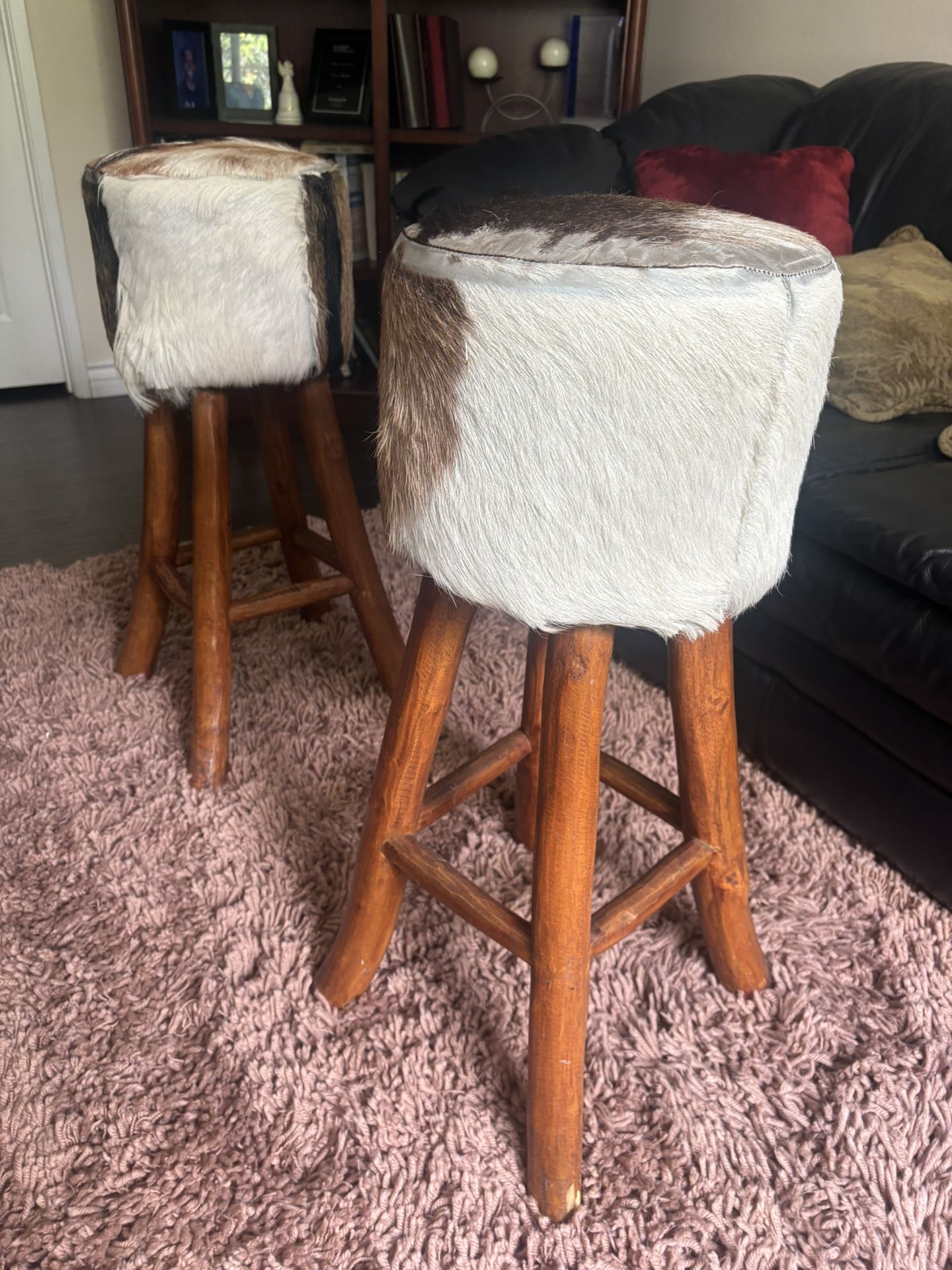 Cowhide Stools Made In Africa
