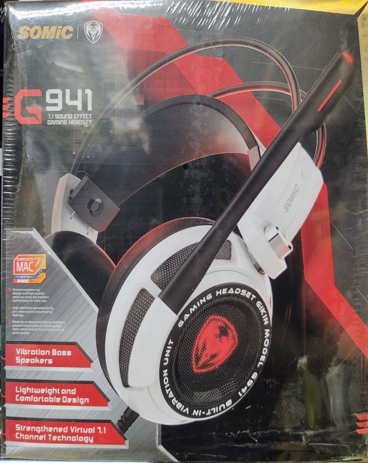 Somic G941 Gaming Headset 7.1 Channel USB Wired Stereo Sound Headphone with Microphone for Computer PC Gamer