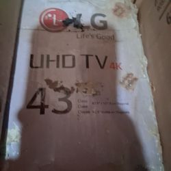 LG 43-inch UHD 4K Smart TV