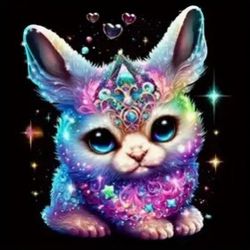 Space Bunny 5D Diamond Painting 