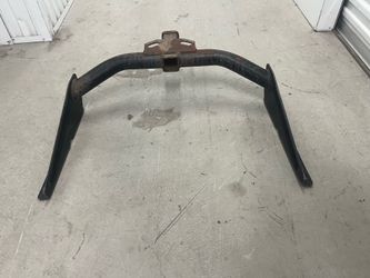 Rack for truck tow hitch
