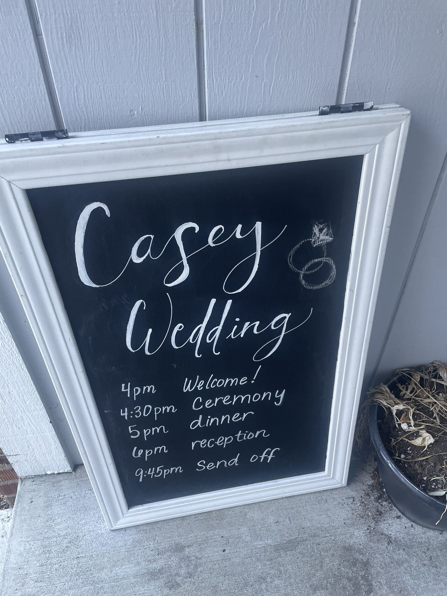 A-Frame chalkboard 