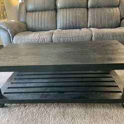 Solid Wood Coffee Table Set