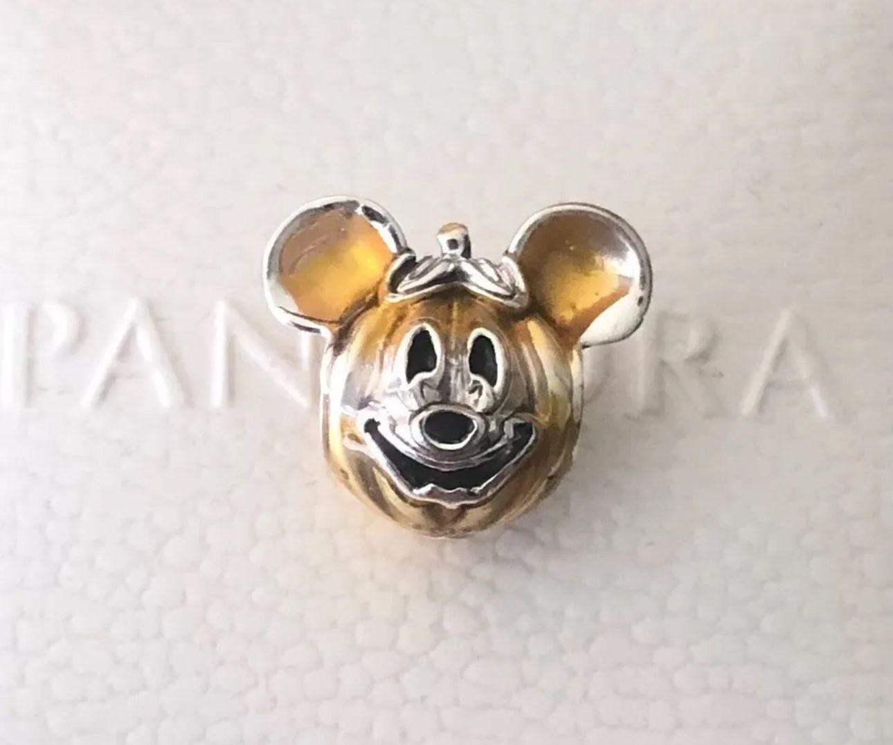 Pandora Mickey Mouse Halloween Pumpkin Charm #799599C01 for Sale in ...