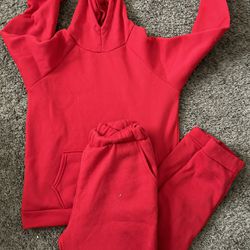 Red Matching Tracksuit 