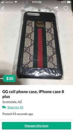 GG cell phone case, for all iPhone models, 6, (6S), 7, 8 regular , model 6, 7 &8 PLUS, model X/XS and model MAX