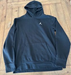Jordan Brooklyn Fleece Black Hoodie Boys Grade School Size XL