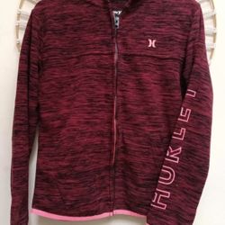 NWOT Hurley Fleece Jacket Girls Size 10/12