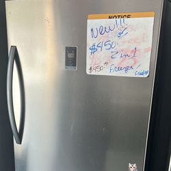 New Freezer and Fridge Insignia 17 cu ft working perfect with warranty delivery available stainless steel