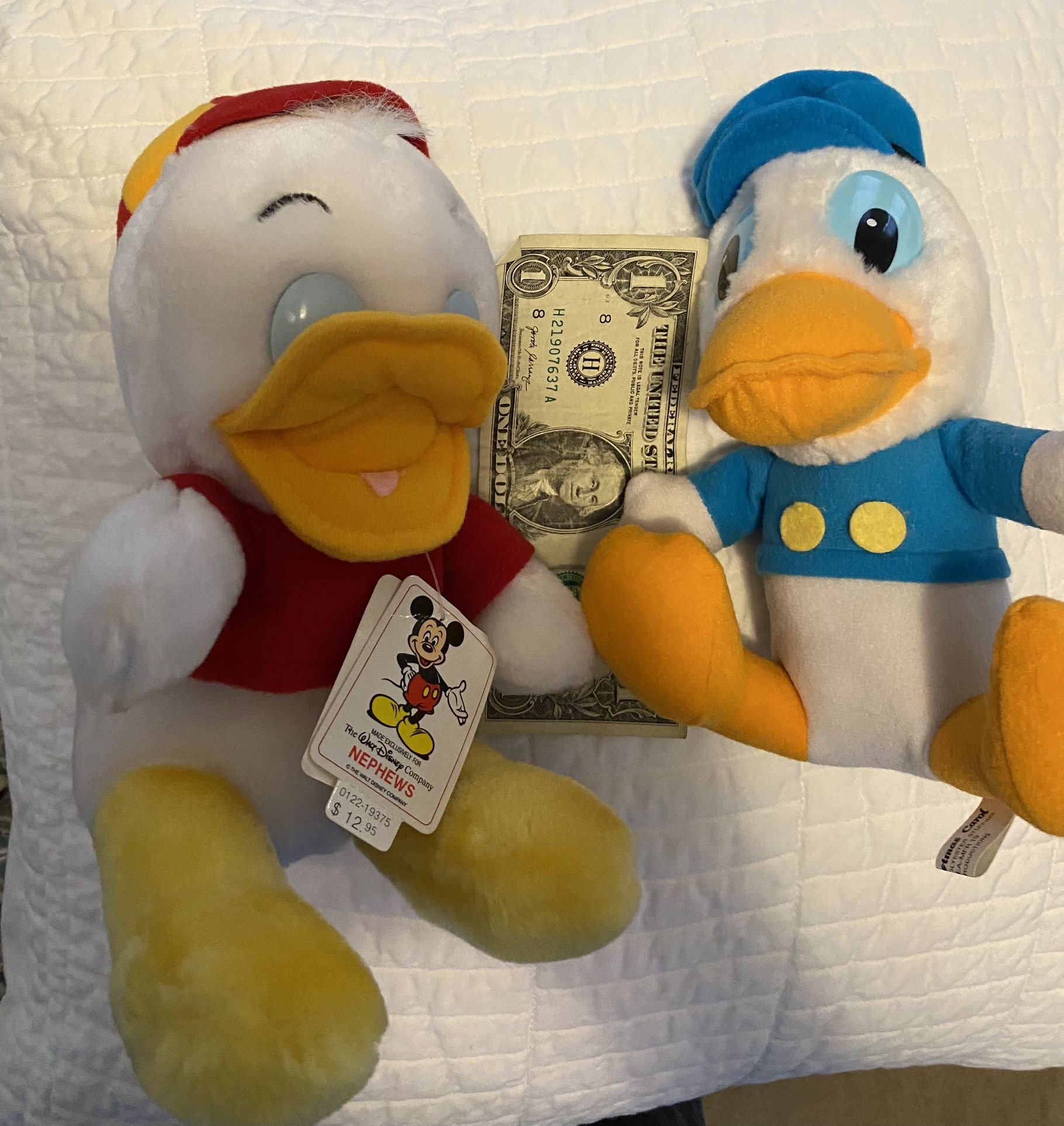 Donald Duck And Nephew (with Tags)