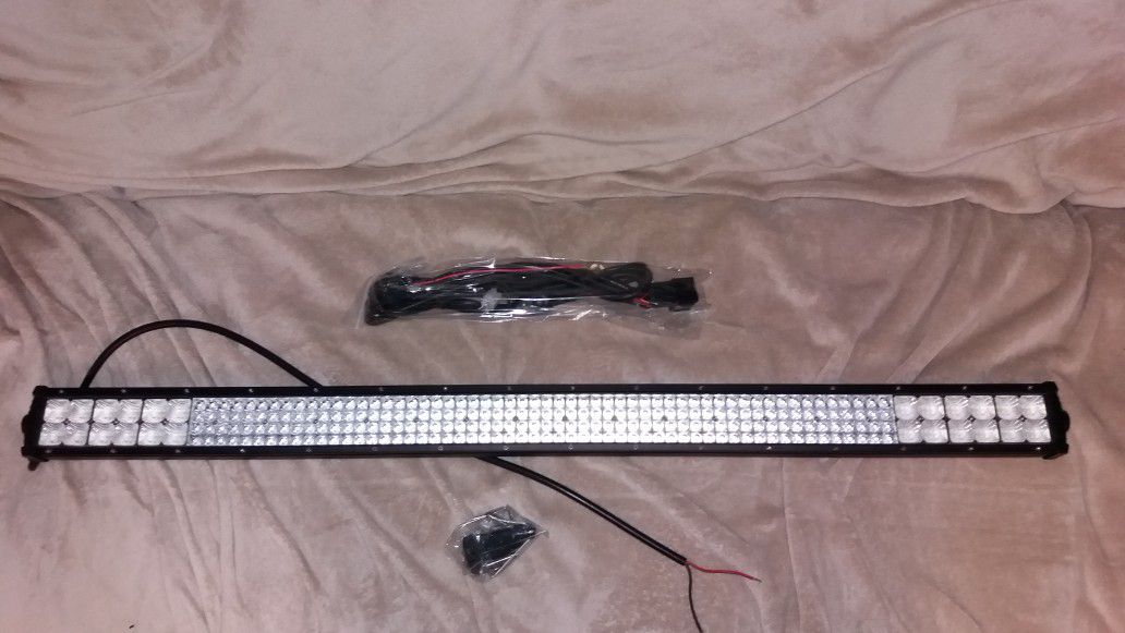 42 inch 4 row bright light bar led with harness and brackets